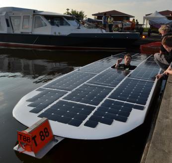 Solarboot Topklasse te water
